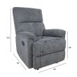 Home4you Tugitool GUSTAV manuaalne recliner hall_02 - 13781 - 4741243137813 - BauMarket.ee