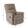 Home4you Tugitool GUSTAV manuaalne recliner tume_02 - 13782 - 4741243137820 - BauMarket.ee