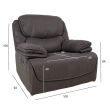 Home4you Tugitool GORDY manuaalne recliner hall_02 - 14171 - 4741243141711 - BauMarket.ee