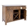 Home4you Kummut JAMES 120x46xH91cm rustik tamm_03 - 14233 - 4741243142336 - BauMarket.ee