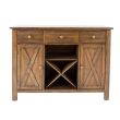 Home4you Kummut JAMES 120x46xH91cm rustik tamm_04 - 14233 - 4741243142336 - BauMarket.ee
