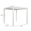 Home4you Varikatus MIRADOR-111 3x4m valge_02 - 19482 - 4741243194823 - BauMarket.ee