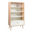 Home4you Riiul HELENA WHITE 80x40xH140cm naturaa_01 - 20046 - 4741243200463 - BauMarket.ee