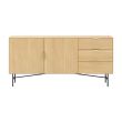 Home4you Kummut BASSEL 160x40H75cm 3D melamiin_03 - 20133 - 4741243201330 - BauMarket.ee