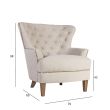 Home4you Tugitool HOLMES 79x85xH98cm beež_02 - 20182 - 4741243201828 - BauMarket.ee