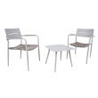 Home4you Rõdukomplekt COCORA laud 2 tooli taupe_03 - 23526 - 4741243235267 - BauMarket.ee