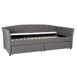 Home4you Voodi GENESIS 90x200cm pruunikashall_03 - 28861 - 4741243288614 - BauMarket.ee