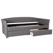 Home4you Voodi GENESIS 90x200cm pruunikashall_04 - 28861 - 4741243288614 - BauMarket.ee
