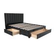 Home4you Voodi GRACE 160x200cm tumehall_04 - 28867 - 4741243288676 - BauMarket.ee