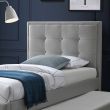 Home4you Voodi OSWALDO 90x200cm plaatinahall_04 - 28881 - 4741243288812 - BauMarket.ee