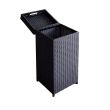 Home4you Prügikast WICKER 36x36xH80cm must_05 - 35125 - 4741243351257 - BauMarket.ee