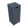 Home4you Prügikast WICKER 30x30xH71cm must_04 - 35126 - 4741243351264 - BauMarket.ee