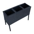 Home4you Lillekast WICKER 78x33xH54cm must_04 - 35127 - 4741243351271 - BauMarket.ee