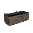 Home4you Rõdu lillekast WICKER 60x19xH18cm tumep_01 - 35162 - 4741243351622 - BauMarket.ee
