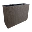 Home4you Lillekast WICKER 110x39xH88cm tumepruun_01 - 35183 - 4741243351837 - BauMarket.ee