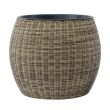 Home4you Lillepott WICKER D48xH40cm helepruun_01 - 38208 - 4741243382084 - BauMarket.ee