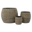 Home4you Lillepott WICKER D48xH40cm helepruun_03 - 38208 - 4741243382084 - BauMarket.ee