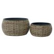 Home4you Lillepott WICKER D48xH26cm helepruun_03 - 38214 - 4741243382145 - BauMarket.ee