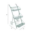 Home4you Riiul MINT 34x50xH81cm antiikroheline_02 - 40089 - 4741243400894 - BauMarket.ee