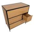 Home4you Kummut HEDVIG 70x40xH745cm saar/must_04 - 40829 - 4741243408296 - BauMarket.ee