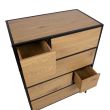 Home4you Kummut HEDVIG 70x40xH95cm saar/must_04 - 40830 - 4741243408302 - BauMarket.ee