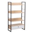 Home4you Riiul STUDY 70x30xH1245cm tamm/valge_01 - 40847 - 4741243408470 - BauMarket.ee