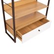 Home4you Riiul STUDY 70x30xH1245cm tamm/valge_06 - 40847 - 4741243408470 - BauMarket.ee