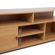 Home4you TV-laud STUDY 150x40xH54cm tamm/must_04 - 40849 - 4741243408494 - BauMarket.ee