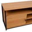 Home4you TV-laud STUDY 150x40xH54cm tamm/must_06 - 40849 - 4741243408494 - BauMarket.ee