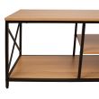 Home4you TV-laud STUDY 140x40xH465cm tamm/must_04 - 40851 - 4741243408517 - BauMarket.ee