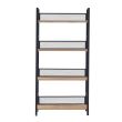 Home4you Riiul HECTOR 60x28xH121cm saar/must_03 - 40861 - 4741243408616 - BauMarket.ee