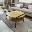 Home4you Diivanilaud HEDVIG 80x80xH45cm saar/mus_04 - 40891 - 4741243408913 - BauMarket.ee