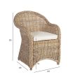 Home4you Tugitool KATALINA 64x64xH85cm naturaaln_02 - 42052 - 4741243420526 - BauMarket.ee