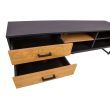 Home4you TV-laud AMSTERDAM 160x40xH50cm tamm/mus_05 - 45031 - 4741451450315 - BauMarket.ee