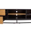 Home4you TV-laud AMSTERDAM 160x40xH50cm tamm/mus_07 - 45031 - 4741451450315 - BauMarket.ee