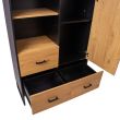 Home4you Kummut AMSTERDAM 100x40xH140cm tamm/mus_06 - 45035 - 4741243450356 - BauMarket.ee