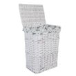 Home4you Pesukorv MAX-2 38x27xH52cm valge_03 - 61086 - 4741243610866 - BauMarket.ee