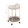 Home4you Serveerimislaud GENUA D52xH79cm kuldne_02 - 76474 - 4741243764743 - BauMarket.ee