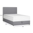 Home4you Kontinentaalvoodi LEVI 120x200cm madrat_02 - 77719 - 4741243777194 - BauMarket.ee