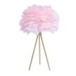Home4you Laualamp FEATHER D30cm roosa/kuld_01 - 88414 - 4741243884144 - BauMarket.ee