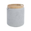 Home4you Tumba/laud HIRO D345xH37cm beež panip_01 - 88557 - 4741243885578 - BauMarket.ee