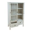 Home4you Vitriinkapp DEVON 80.5x35xH136cm valge_05 - 89138 - 4741243891388 - BauMarket.ee