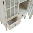 Home4you Vitriinkapp DEVON 80.5x35xH136cm valge_06 - 89138 - 4741243891388 - BauMarket.ee