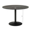 Home4you Söögilaud IBIZA D110xH74cm must marmor_02 - AC21438 - 5713941195203 - BauMarket.ee