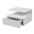 Home4you Öökapp ASHLAN 35x32xH225cm valge_02 - AC50671 - 5705994697377 - BauMarket.ee