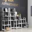 Home4you Riiul WALLY 63x40xH180cm valge_02 - AC64058 - 5705994742121 - BauMarket.ee