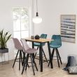 Home4you Baarilaud CHARA 117x58xH105cm tamm/must_03 - AC75078 - 5705994985337 - BauMarket.ee