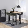 Home4you Baarilaud CHARA 117x58xH105cm tamm/must_04 - AC75078 - 5705994985337 - BauMarket.ee