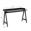 Home4you Kirjutuslaud MISO 126x51xH80cm must_02 - AC85597 - 5713941106698 - BauMarket.ee