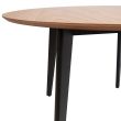 Home4you Söögilaud ROXBY D105xH76cm tamm/must_04 - AC85661 - 5713941107497 - BauMarket.ee